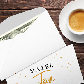 Mazel Tov Money Envelopes - 3 5/8" x 6 1/2" - 25 per Pack