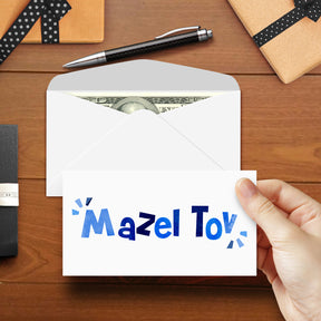 Mazel Tov Money Envelopes - 3 5/8" x 6 1/2" - 25 per Pack