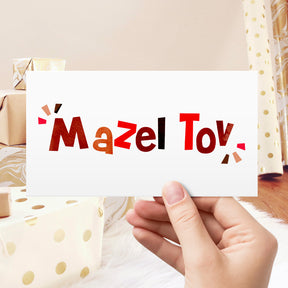 Mazel Tov Money Envelopes - 3 5/8" x 6 1/2" - 25 per Pack