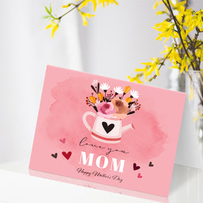 Love You Mom, Happy Mother's Day – Appreciation Thank You Greeting Cards and Envelopes for Mom, Wife | 4.25 x 5.5 | 10 per Pack