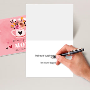 Love You Mom, Happy Mother's Day – Appreciation Thank You Greeting Cards and Envelopes for Mom, Wife | 4.25 x 5.5 | 10 per Pack