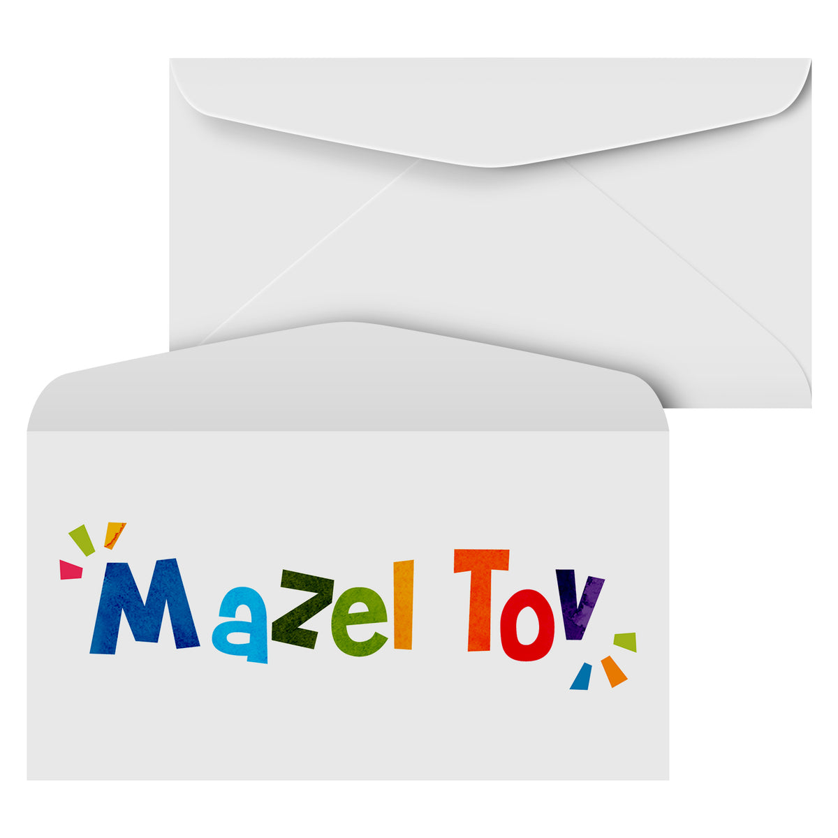 Mazel Tov Money Envelopes - 3 5/8" x 6 1/2" - 25 per Pack