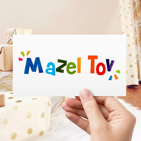 Mazel Tov Money Envelopes - 3 5/8" x 6 1/2" - 25 per Pack