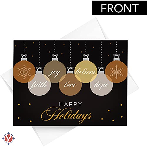 2023 Happy Holidays 4.25 x 5.5 (A2 Size) 25 Cards and 25 Envelopes FoldCard