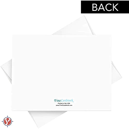 White Blank Note Cards With Envelope / Size A2 / Blank Card and Envelopes /  4.25 X 5.5 / Set of 25 / Paper Made With Renewable Energy 