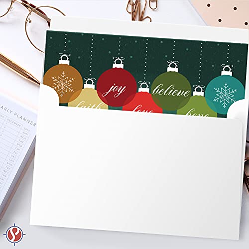 2023 Happy Holidays 4.25 x 5.5 (A2 Size) 25 Cards and 25 Envelopes FoldCard
