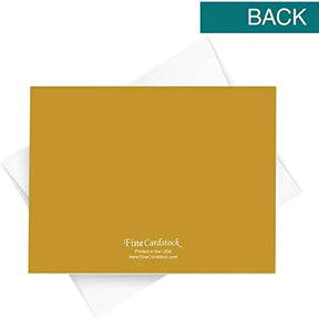 2023 Happy New Year, 25 Cards and 25 Envelopes per Pack - 4.25 x 5.5” (Black Cheers) FoldCard