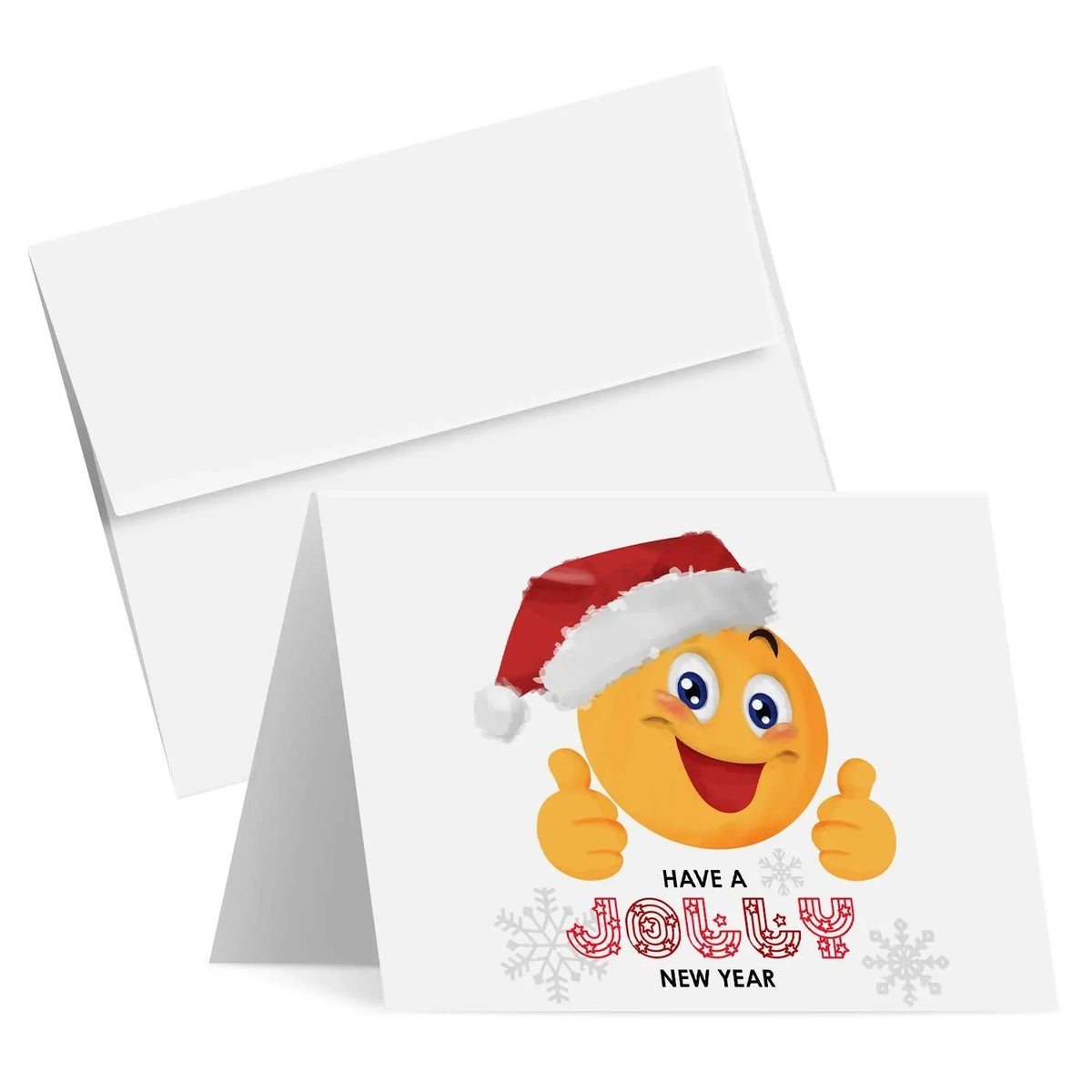 2023 Have A Jolly New Year Happy Holiday Greeting Cards Set of 25 FoldCard