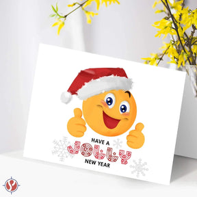 2023 Have A Jolly New Year Happy Holiday Greeting Cards Set of 25 FoldCard