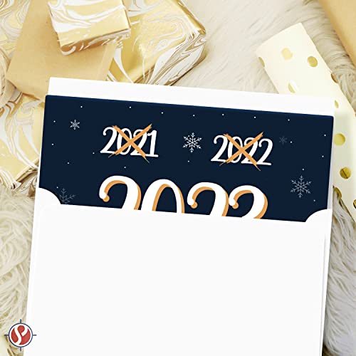 2023 Will Be My Year! Blue Happy New Year Greeting Cards and Envelopes 4.25 x 5.5 (A2 Size) - 25 Cards and 25 Envelopes FoldCard