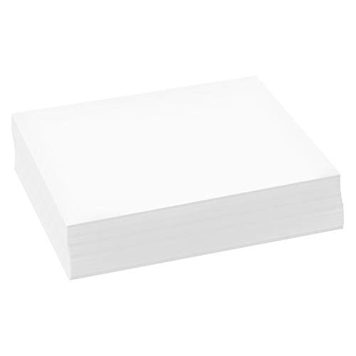 Bright White Half Letter Size Paper - 500 Sheets of 24lb Bond/60lb Text (90 gsm) - Inkjet & Laser Compatible