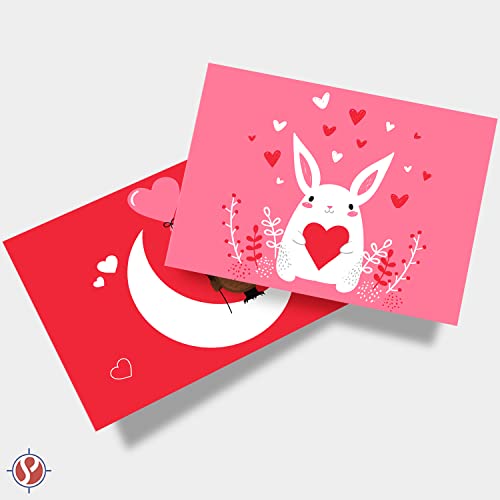 Valentine’s Colored Card Stock Paper - Red, Pink & White 8.5 x 11" Cardstock for Greetings, Gift Tags, Art & Crafts, Invitations & Announcements | 100 Sheets Total