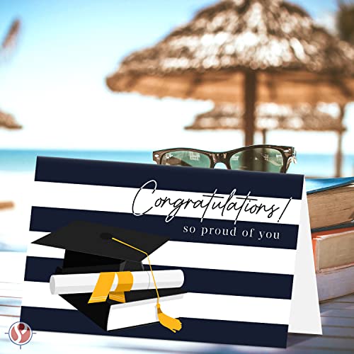 Congratulations, So Proud of You - Elegant Graduation Greeting Cards for the Class of 2023