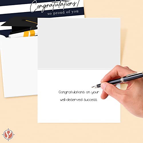 Congratulations, So Proud of You - Elegant Graduation Greeting Cards for the Class of 2023