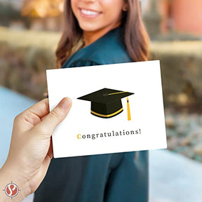 Congratulations Graduation Greeting Cards - 25 Pack with Envelopes