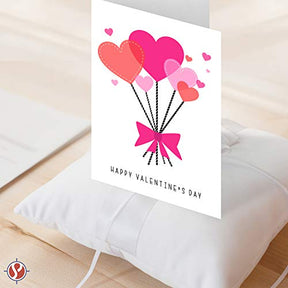 Lindas y románticas tarjetas de agradecimiento con corazón de amor para el día de San Valentín, perfectas para esposos, esposas, novios y novias, 10 tarjetas y 10 sobres (tamaño A7 de 5x7 pulgadas)