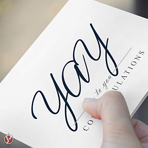 Celebre los momentos YAY de la vida con 25 tarjetas de felicitación - Diseño "Yay to you, Felicitaciones"