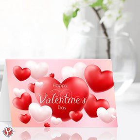 Jumbo Valentine's Day Card & Envelope Set (8.5x11 inches, Folded: 5.5x8.5 inches, Scored for Easy Folding, 2 per Pack)