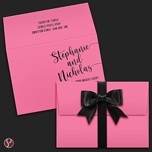 Valentine's Day Ultra Fuchsia A7 Envelopes - 25 Pack for Greeting Cards, Invitations and More