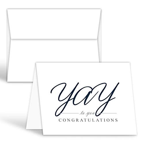 Celebre los momentos YAY de la vida con 25 tarjetas de felicitación - Diseño "Yay to you, Felicitaciones"