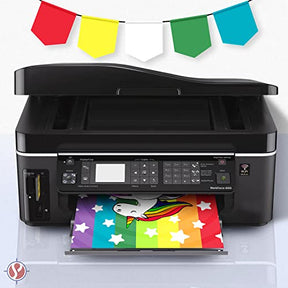 250 hojas de papel multicolor brillante de 8,5 x 11 para arte y manualidades, invitaciones y mucho más.