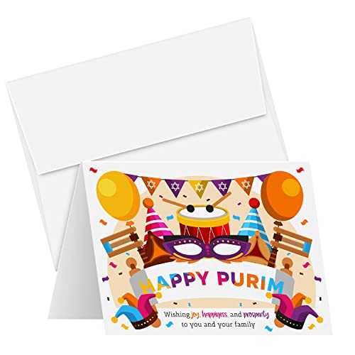 Difunde alegría esta temporada de Purim con Happy Purim Tarjetas de felicitación