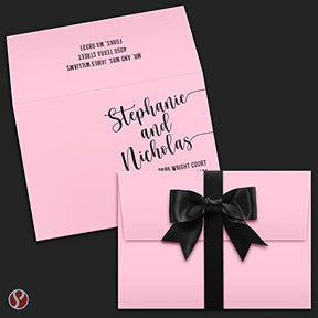 Valentine's Day A7 Envelopes in Ultra Pink - Durable and Compatible for Greeting Cards, Invitations, and Postcards - 25 Pack