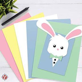 Easter Colored Card Stock Paper, 8.5 x 11" Multi-Color Bulk Cardstock for Spring Crafts and Invitations | 125 Sheets Total