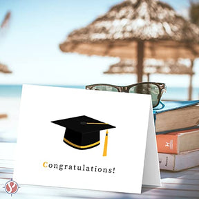 Congratulations Graduation Greeting Cards - 25 Pack with Envelopes