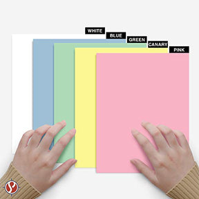 Easter Colored Card Stock Paper, 8.5 x 11" Multi-Color Bulk Cardstock for Spring Crafts and Invitations | 125 Sheets Total