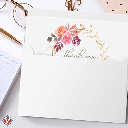 5" x 7" Heavyweight Blank White Greeting Cards and Envelopes - 100 Cards and Envelopes Per Pack FoldCard