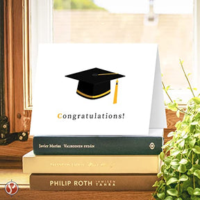 Tarjetas de felicitación de graduación de felicitaciones, paquete de 25 con sobres