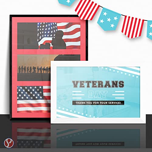 Patriotic Red & Blue Cardstock for Crafts & Invites. 50 Sheets, 8.5x11", 65lb Cover. Perfect for 4th of July & Labor Day.