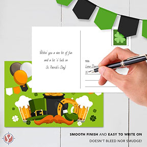Send Warm Holiday Greetings with Our St. Patrick's Day Postcards