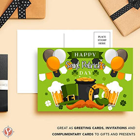 Send Warm Holiday Greetings with Our St. Patrick's Day Postcards