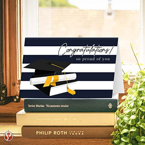 Congratulations, So Proud of You - Elegant Graduation Greeting Cards for the Class of 2023