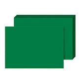 5x7” Holiday Green Flat Note Cards, 65lb (176gsm) | 50 Per Pack FoldCard