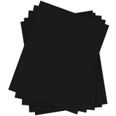 8.5 x 11 Chipboard Medium Weight 30Pt (Point) Cardboard Scrapbook Sheets | Black Boards | 50 Sheets per Pack FoldCard