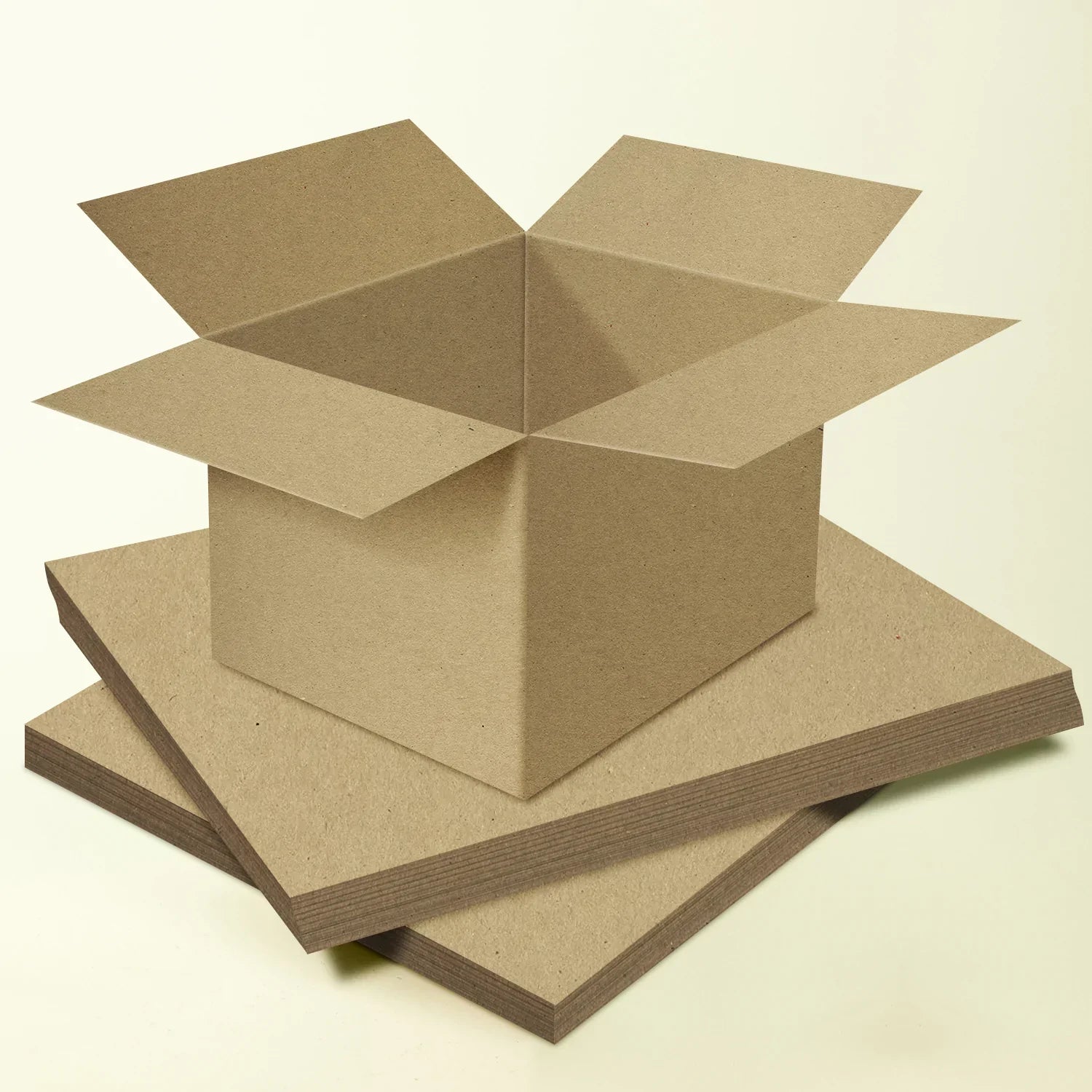 8.5 x 11 Chipboard Medium Weight 30Pt (Point) Cardboard Scrapbook Sheets | Brown Kraft Boards | 50 Sheets per Pack FoldCard
