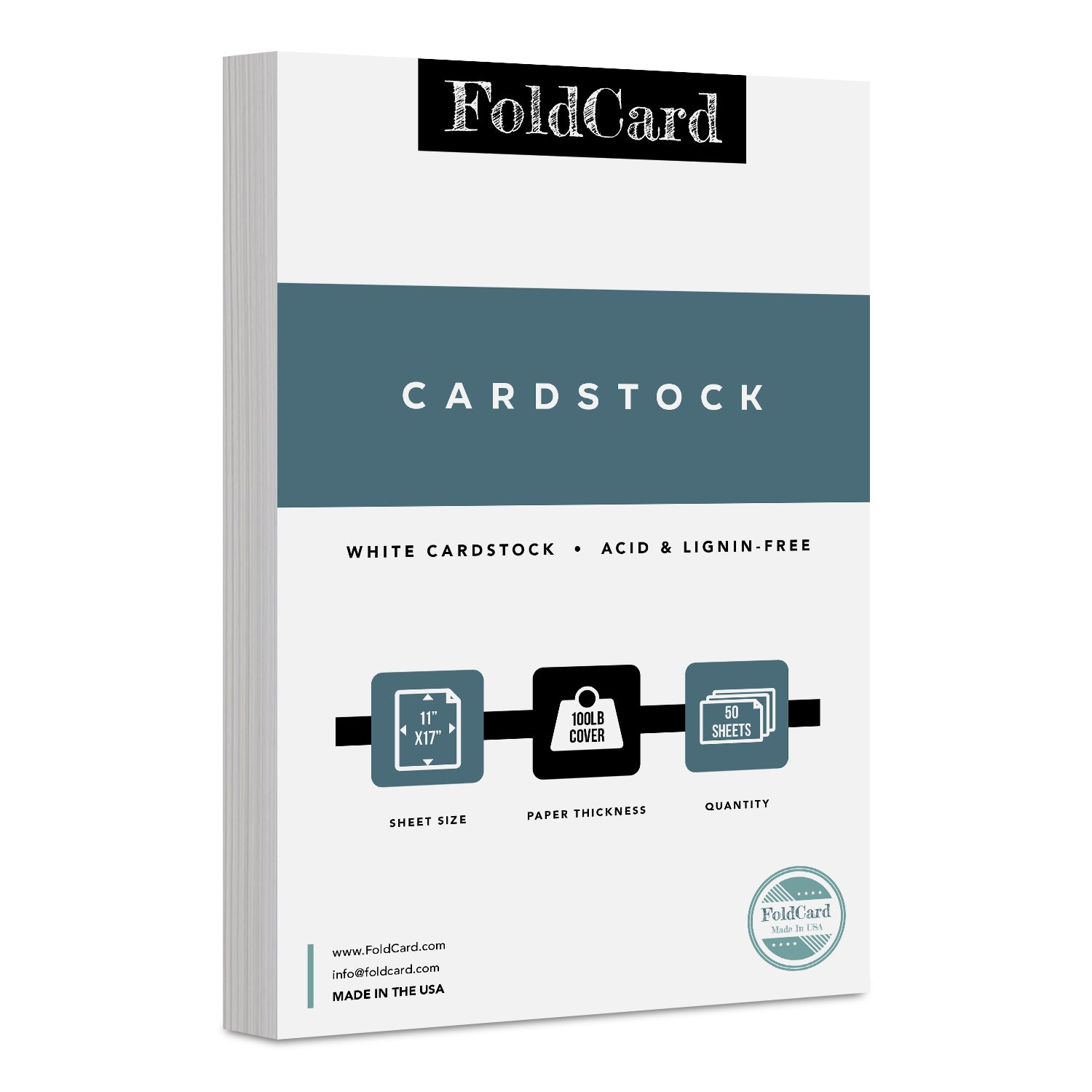 Premium White Cardstock 50-Pack for All Your Crafting Needs