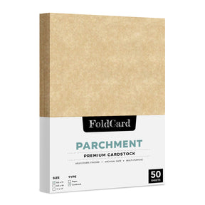 8.5 x 11 Parchment Paper 65lb Cover 176 gsm 50 Sheets