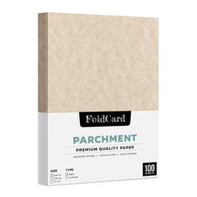 8.5 x 11 Papel Pergamino 24lb Texto 90gsm 100 Hojas