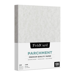 8.5 x 11 Papel Pergamino 24lb Texto 90gsm 100 Hojas