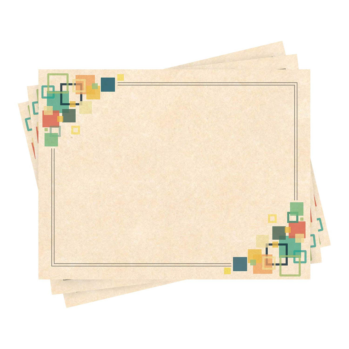 Certificados de premio en blanco elegantes - Tamaño carta, 10 hojas - Compatible con láser e inyección de tinta