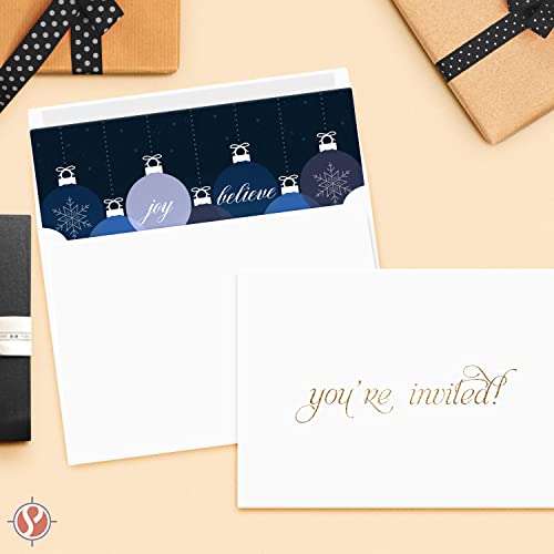 A2 White Envelopes, Gummed Flap – Fits 4.25 x 5.5” Greeting Cards, Wedding & Party Invitations, Bridal Showers, Announcements, Photos | 4 3/8” x 5 3/4