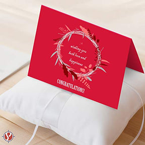 A2 Red Blank Greeting Cards with Matching Red Envelopes 4.25” x 5.5” (When Folded) | 25 Cards and 25 Envelopes Per Pack FoldCard