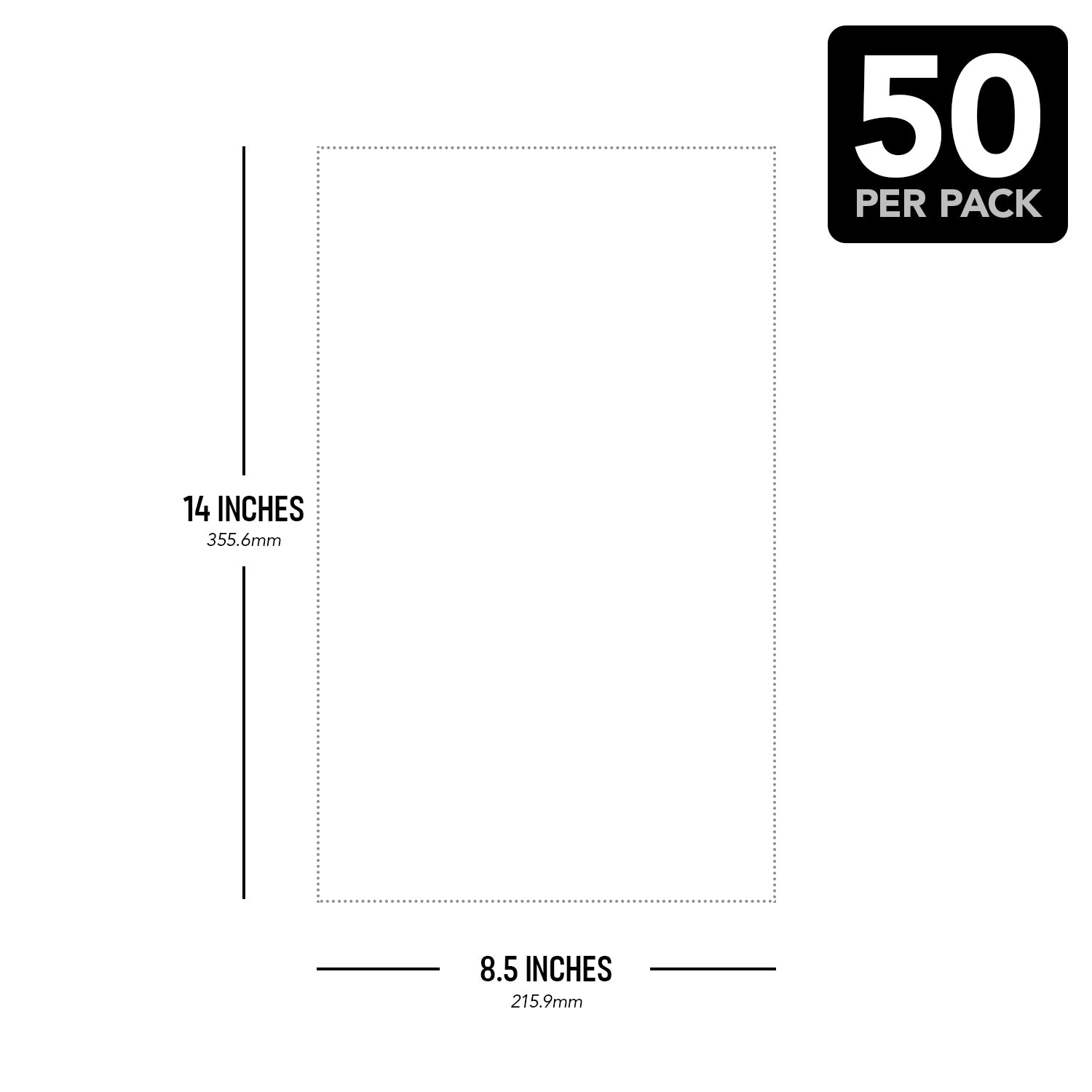 Paquete de 50 cartulinas blancas premium para todas tus necesidades de manualidades.