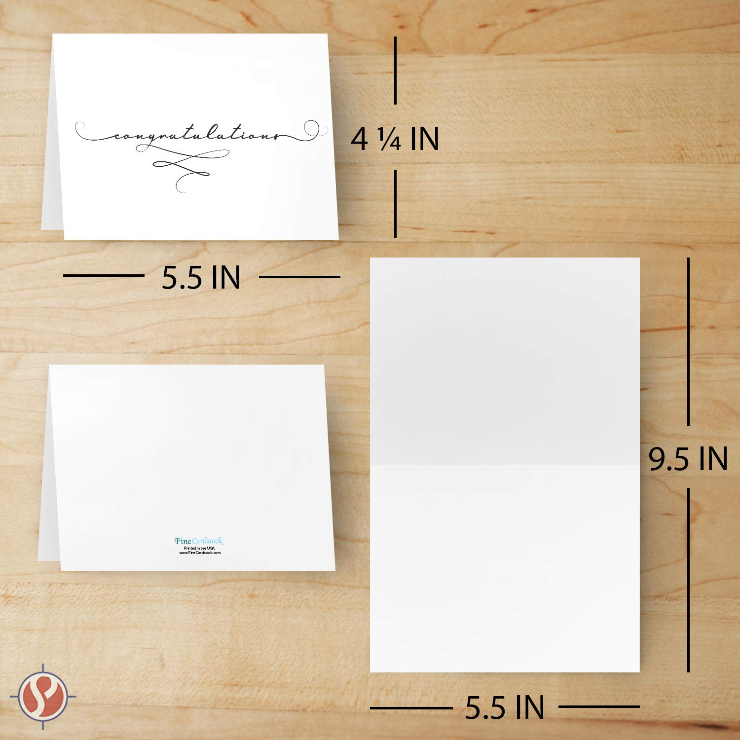 Celebrate Milestones with Elegance - 'Congratulations' Greeting Cards with Envelopes (25 Pack)