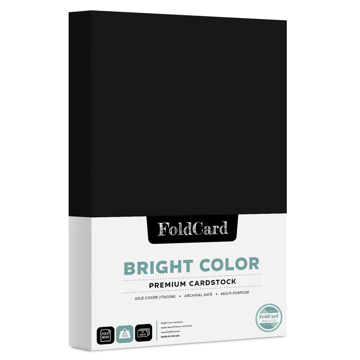 Premium Quality Bright Color Cardstock: 11 x 17 - 50 Sheets of 65lb Cover Weight