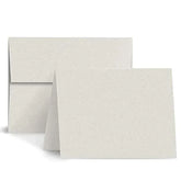 Blank Gray Foldover Cards with Envelopes – 5 x 7 Inches (When Folded) | Premium Quality 67lb (148gsm) Vellum Bristol | 50 per Pack FoldCard